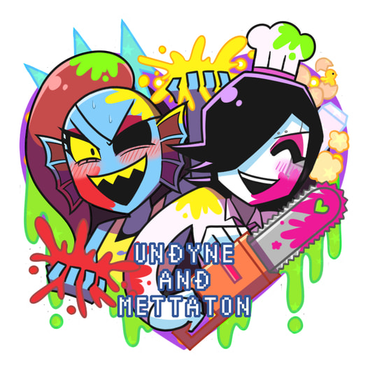 UNDYNE AND METTATON アクリルキーホルダー