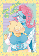 two pieces of cake