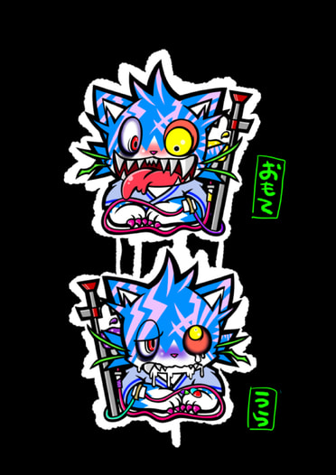 メンヘラ病み小弥太くん☆ウッドキーホルダー