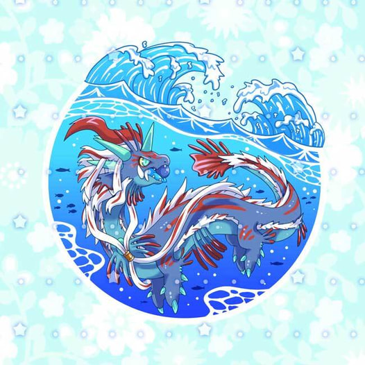 7cmアクリルキーホルダー：宮暗の海