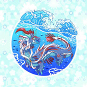 7cmアクリルキーホルダー：宮暗の海