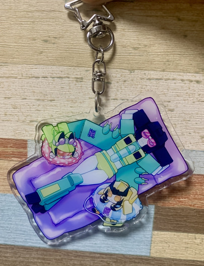 ぷかぷかプール水面アクキー