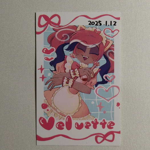 Velvetteチェキ風カード