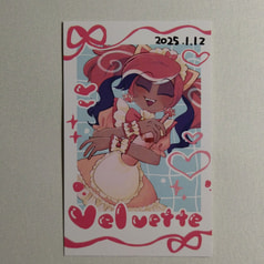 Velvetteチェキ風カード