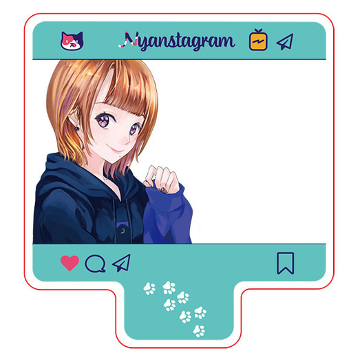 「ゆりしぃ☆とデート」アクリルキーホルダー秋冬編ショートヘアVer
