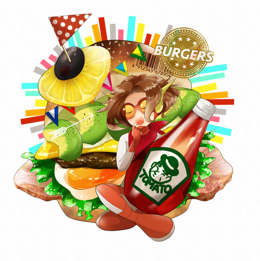 Impulse Hamburger key chain