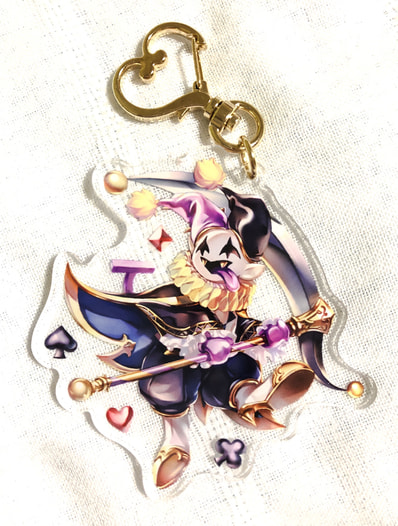 Jevil サイス アクリルキーホルダー