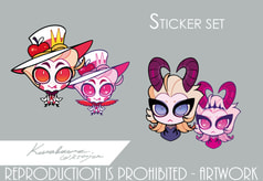 Lucifer & Lilith Sticker set