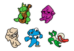Mutants flake sticker