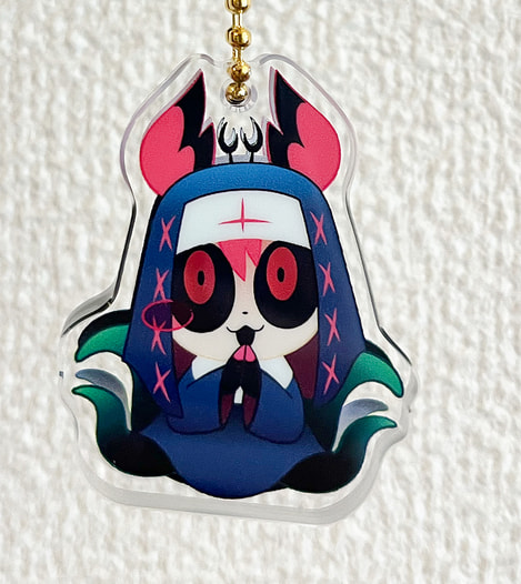 Evil Nun Alastor 見つめるキーチェーン
