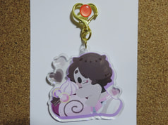 ロールケーキアクリルキーホルダー/スモーキー