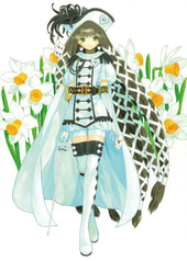 誕生石擬人化ポストカード（ダイヤモンド）
