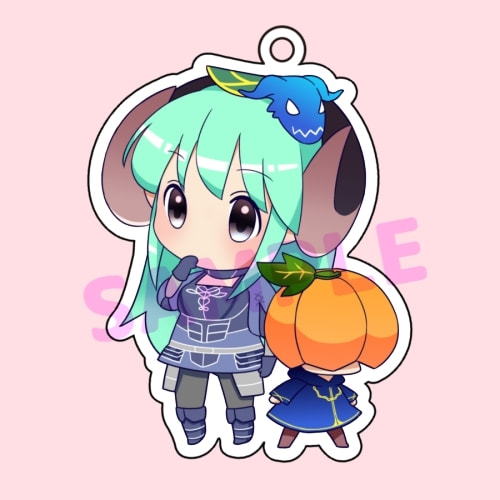 羊と南瓜のアクリルキーホルダー