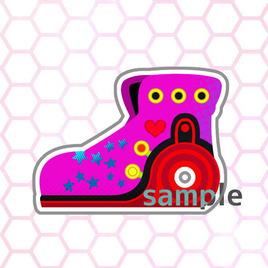 イメージ靴アクリルキーホルダー（SQ)