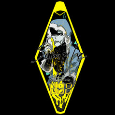 【Dope】モーテルキー風アクリルキーホルダー