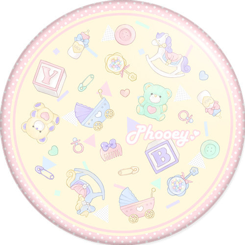 badge "BabyShower" ピンク