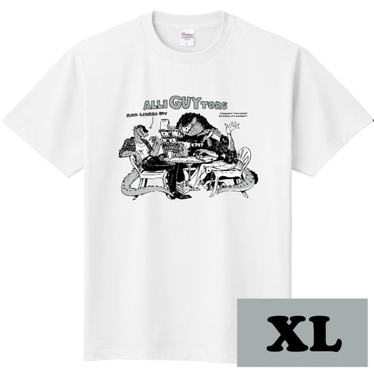 ALLI"GUY"TORS T-shirts (白 - XLサイズ)