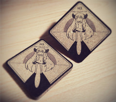 いにしえちゃんねる。焦がしコルクコースター