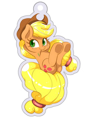 MLPおすわりキーホルダー　アップルジャック