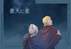 曇天に星