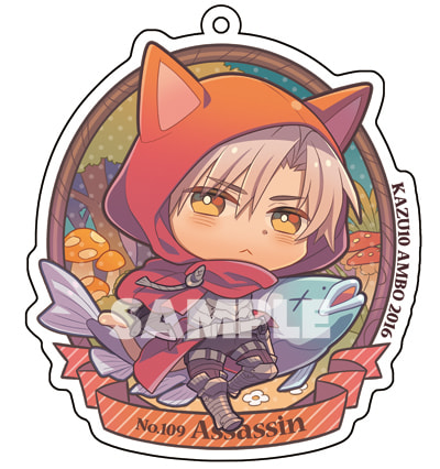 Fate/Grand Order けもみみずきんアクリルストラップ（アサシンエミヤ）再版分