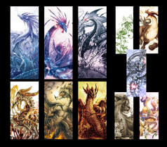 ドラゴンしおり11本セット②