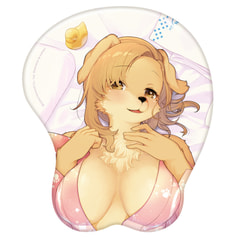 ケモノ立体マウスパッド 女将のまいさんホッとひとやすみ