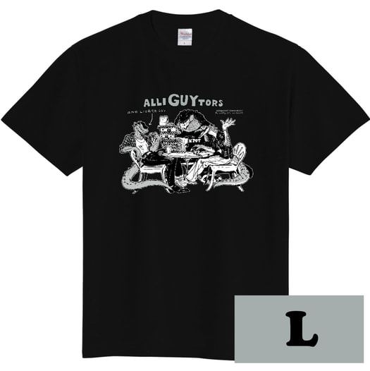 ALLI"GUY"TORS T-shirts (黒 - Lサイズ)