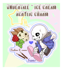 UNDERTALE×アイスクリーム アクリルキーホルダー サンズ