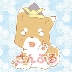 クリップ缶バッチ『わんこ』