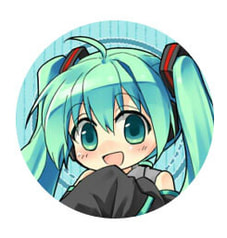 VOCALOID缶キーホルダー　ミク