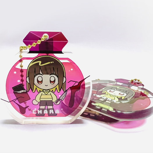キャラ 香水瓶風ドミノアクキー