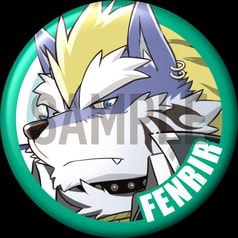 東京放課後サモナーズ 「フェンリル」キャラクター缶バッジ