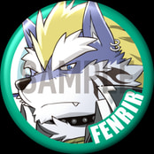 東京放課後サモナーズ 「フェンリル」キャラクター缶バッジ