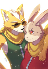 スターフォックスジェームズ＆ペッピーポストカード
