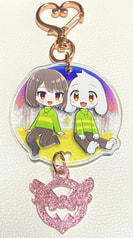 Chara+Asriel アクリルキーホルダー