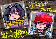 SK∞　菊池忠　YES.NOステッカー