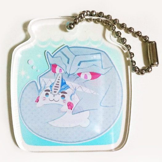 サメガさま＆あざらしれいかん　アクリルキーホルダー