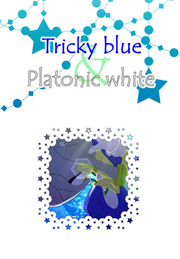 Tricky blue & Platonic white
