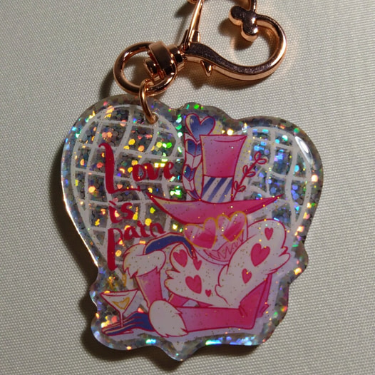 Valentinoアクキー　ドットホロ
