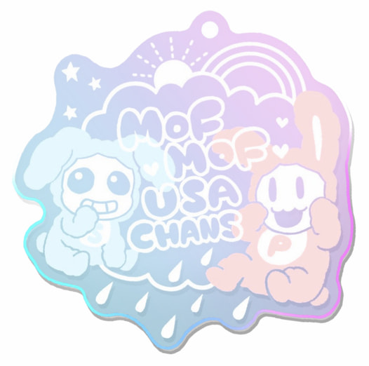 もふもふうさちゃんオーロラアクキー
