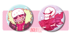 骨兄弟バッジ-Underfell-/ Sans & Papyrus 