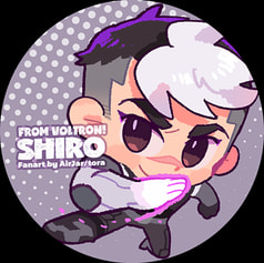 Voltron缶バッチ Shiro
