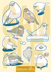 文鳥シール　黄