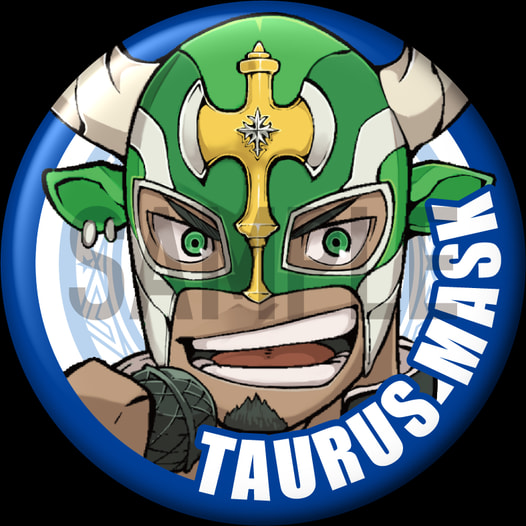 東京放課後サモナーズ 「タウラスマスク」キャラクター缶バッジ