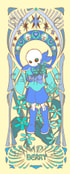 ミュシャ風しおりberry(swap sans)