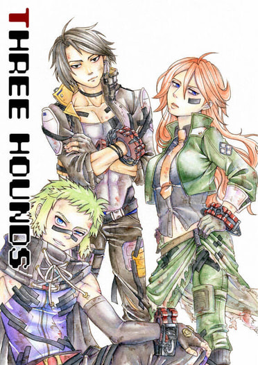 Three hounds