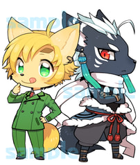 アロンとギリ―のアクキー