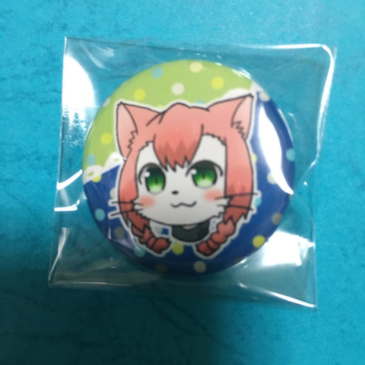 ネコ博士缶バッジ小