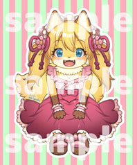 アクリルキーホルダー（ツインテールたえちゃん）